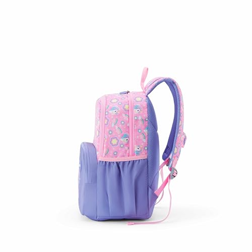 Image of American Tourister Lush | 26 Ltrs | 2 Compartments | Bottle Pocket | Ergonomic Padded Back Panel & Shoulder Straps | Kids Backpack | 1 Year International Warranty | Unicorn Lavender