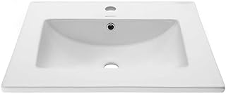 Swiss Madison Drop In Ceramic Well Made Forever Swiss Madison SM-VT324 Vanity Top, Glossy White