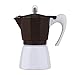 Mocha Pot Moka Pot Ekspres do kawy Urządzenie do kawy Ekspres do kawy Ekspres do kawy Mocha Pot Espresso Stovetop Ekspresy do kawy (kolor: brązowy, rozmiar: 3 filiżanki) (brązowy 3 filiżanki