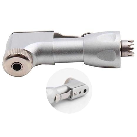 Image of Contra Angle Handpiece for dental chair unit | High Precision, Durable, Ergonomic Design | Ideal for Dental Procedures | Stainless Steel, Smooth Rotation, Comfortable Grip
