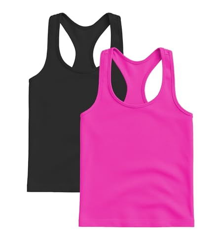 Image of Kurve Premium Girls Seamless Supersoft Wide Strap Comfortable Racerback Tank (Made with Love in The USA)