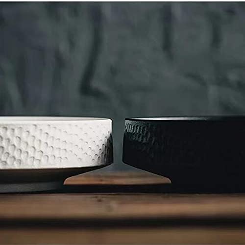 Japanese Ikebana Vase Kit, Flower Shallow Container Ceramics Ikebana Vase With 1.57Inch Flower Frog And Floristry Floral Frog Kenzan Needle Straightening Tool (Hammer Pattern Bowl) #TOP4