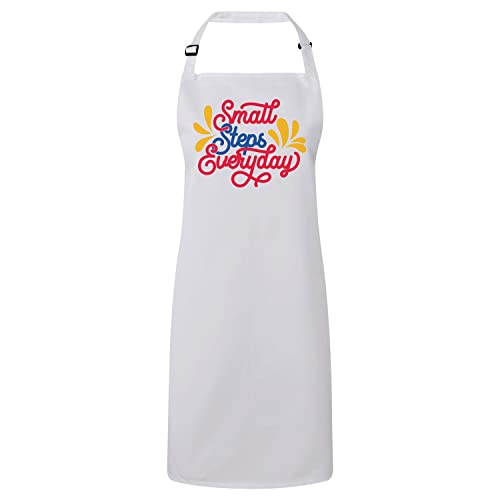 Tablier cuisine blanc motivant pour cuisiner vos recettes préférées au quotidien