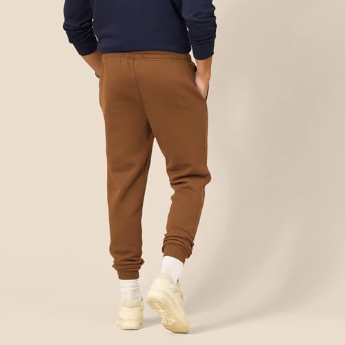 Image of Amazon Essentials Men's Relaxed Fit Fleece Joggers Sweatpants with Drawstring Waist, Tapered Leg, Ribbed Cuffs, Brushed Interior