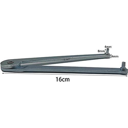 Boounyatin Universal Adjustable Angle Grinder Spanner Wrench for Round Nuts with Drilled Holes (4mm) - Image 2