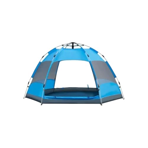 Carpa automática para camping 3-5 personas azul miniatura 1