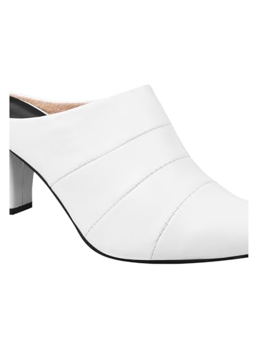 Image of TRYME Fashion Pointed for Party and Formal Occasions Mules Cone Block Heel Sandals for Girls & Women