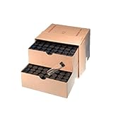 Wheaton Science Products W224584 Clear Borosilicate Glass Series Organic Vial in Lab File, PTFE/Rubber Liner, 8 mL Capacity (Pack of 144)