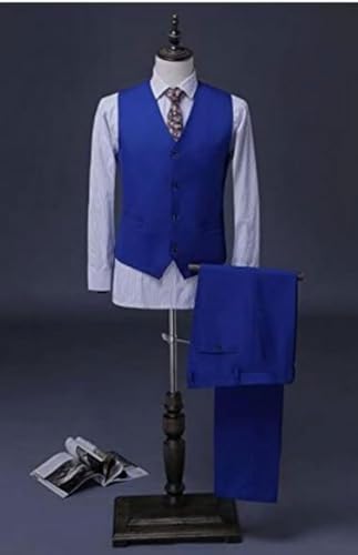 3 PC Mens Groom Tuxedos Slim Fit Wedding Suits for Men Business Suit Jacket Vest Pants Prom Party Suits4
