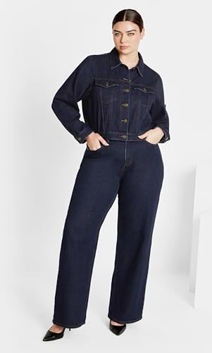 City Chic Plus Size Harley JoJo Dark Denim Jean4