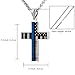 CTWUVS ADPR American Flag Patriotic Cross Pendant Necklace Religious Jewelry for Men