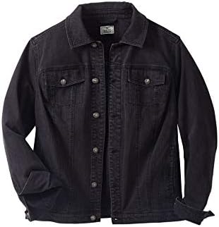 Liberty Blues Men's Big & Tall ™ Denim Jacket - Tall - 3XL, Black Denim
