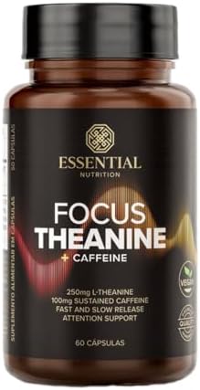 Focus Theanine + Caffeine - 60 Cápsulas - Essential Nutrition