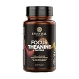 Focus Theanine + Caffeine - 60 Cápsulas - Essential Nutrition
