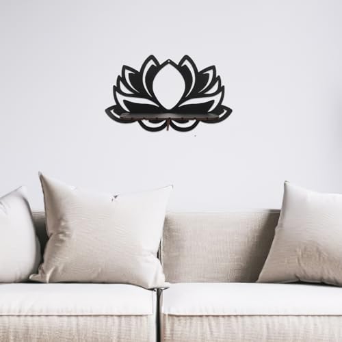 Estante flotante de pared y organizador multifuncional de madera para ahorrar espacio en casa 5