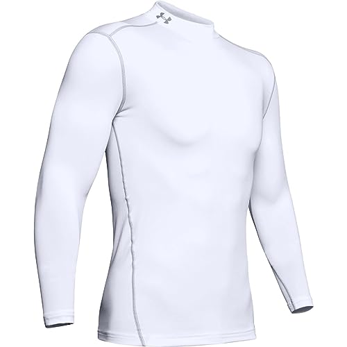 Under Armour Men's UA ColdGear® Armour Compression Mock LG White