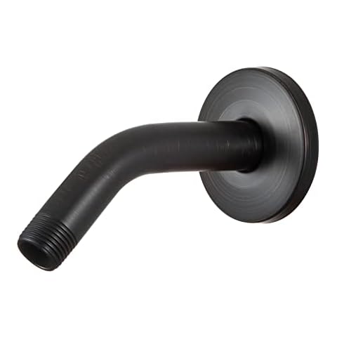 OFFO Shower Arm with Flange 6 Inches Oil Rubbed Bronze Wall Mount Cover