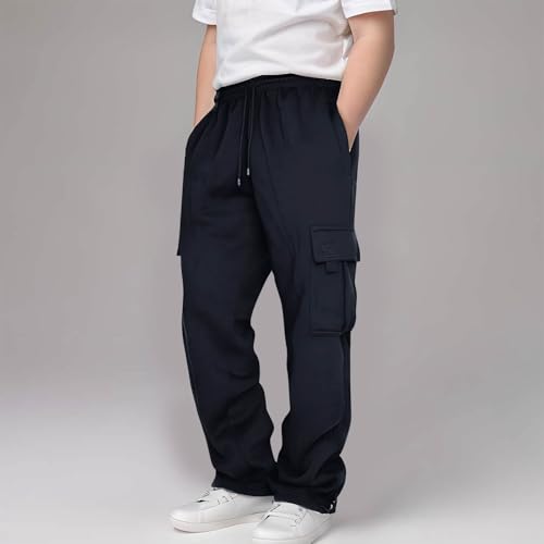Boys Sweatpants Childrens Casual Sports Pants Trendy Drawstring Jogger Pants Sweatpants for 3-14 Years2