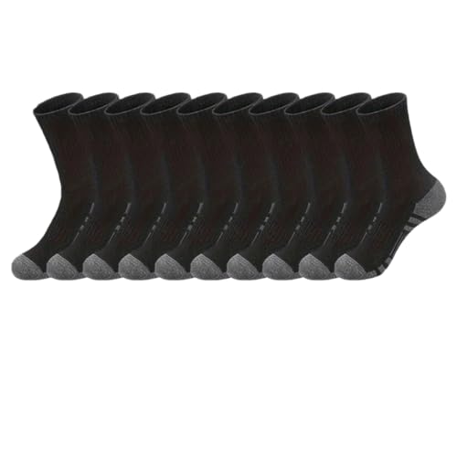 Dninmim 10/20/30 Pairs Men's Classic Crew Socks Unisex Sports Socks Outdoor Running Socks