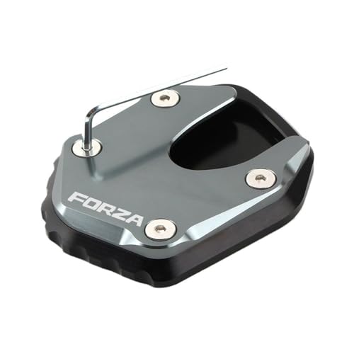 Plaque support pied Forza 750 pour éviter la chute de votre moto sur sol meuble ou gravier