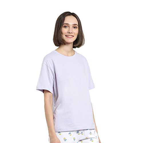 Image of Bewakoof Women Plain Solid Half Sleeve Round Neck T-Shirt