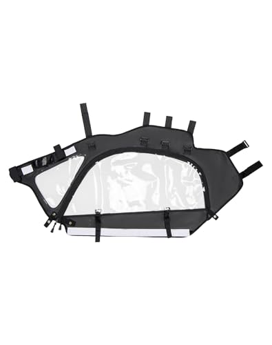 Kemimoto KM3B0110-13701BK X3 Soft Upper Door Set Kit, Utv Soft Cab Doors Top Enclosure, Soft Top Door Skin Compatible With 2017-2024 Can Am Maverick X3 2-Seater Models, Work With Roof And Partial Windshields thumb #7