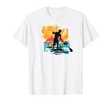 SUP Surf Stand Up Paddle art tabla de remo SUP Camiseta