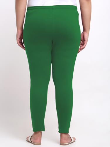 Image of Soft Cotton Ankle Lenght Solid Regular and Plus 35 Colours Leggings for Womens and Girls (Sizes :- M to 6XL)