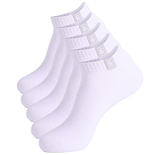 Ankle Socks for Women Grils 5 Pairs Thin Cotton Athletic Socks Low Cut Men Casual No Show Socks Size 6-9