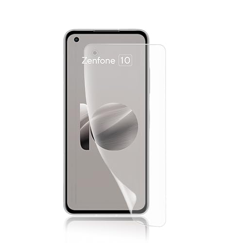�y 1�� �A���`�O���A �z�Ή� Zenfone 10/zenfone 9 �p�̃t�B���� �S�ʕی� �w��F�ؑΉ� For Zenfone 10�t���ی�t�B���� TPU�f�� �K�C�h�g�t �y�\��t���ȒP �C�A�[�� �w��h�~ �����C�� ���˖h�~�z