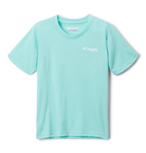 Columbia Youth Boys PFG Short Sleeve Graphic Tee, Gulf Stream/PFG Elements Graphic, Small - image 1