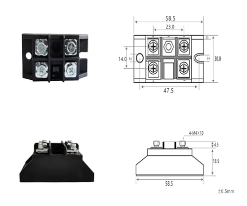 Module de Pont redresseur monophasé MDQ115A pour conversion de courant stable - 3