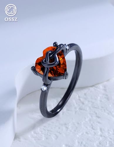 925 Sterling Silver Heart Knot Ring with Blue Gemstone Center & Diamond Accents in Sterling Silver Women Daughters or her Jewelry Gifts （aLL）3