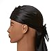 KISS Red Power Wave Silky Satin Durag Extra Long Tails (Black)