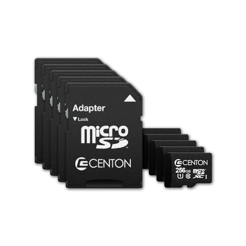Centon MP Micro SDXCカード、UHS1,256GB 5パック アダプター付き