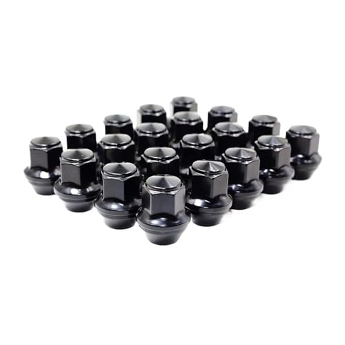 Tuercas de rueda M14 * 1.5 en color negro mate de alta resistencia para Explorer