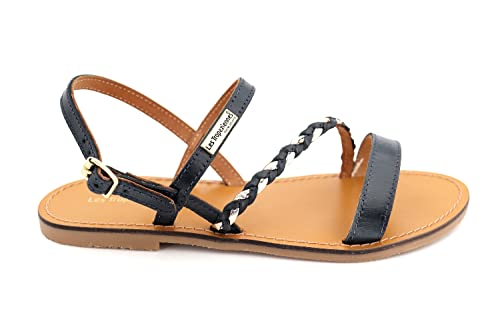 Les Tropeziennes Femme Batresse Racine Accueil Chaussures-femme Sandales -spartiates, Marine Or, 39 EU