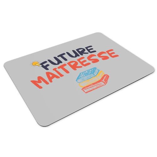 Sets de table en caoutchouc gris grand format pour future maitresse d'école - 3