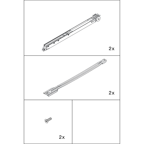 HAWA Clipo 26/36 Damping System (Sliding Door Fitting), Door Damper for 2 Sliding Doors up to 26 kg, Black - Image 3