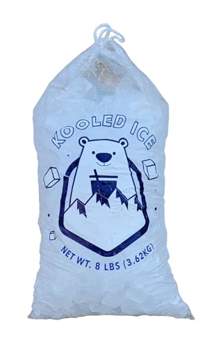 Ice Bags with Drawstring Heavy Duty Commercial Grade (FBA8lb Pack 500)