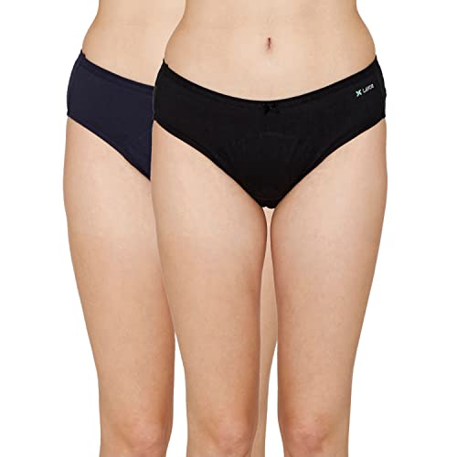 Image of Zivame Lavos Mid Rise Full Coverage Hipster Period Panty (Pack of 2) - Assorted