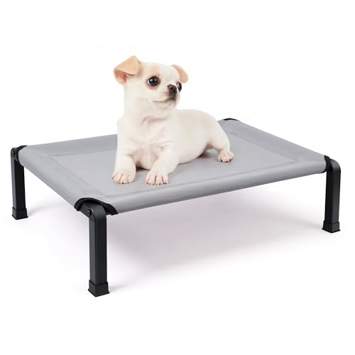 Heeyoo Elevated Dog Bed, Cooling Raised Pet Cot with Chew Proof M...