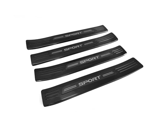 TERDARAY Entry Guards Cover Compatible with Lexus TX TX350/500h/500h+ 2024 2025 2026 Outside Door Sills Guard Sills Protector Trim Interior Car Accessories Stainless Steel 4PC(Black Brushed Finish) by TERDARAY - Used condition - Image 5