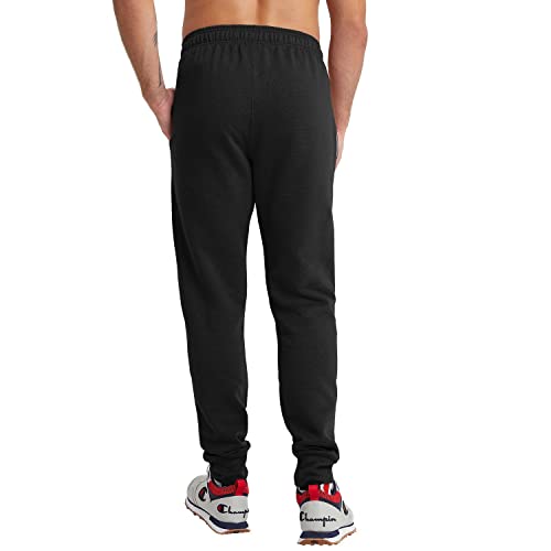 Champion, Powerblend, Fleece Joggers, Sweatpants For Men (Reg. Or Big & Tall), Black Script, Medium #TOP1