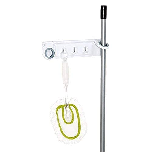 Entraxa Wall Mounted Mop and Broom Holder Hanging New Wall Mounted Duster Brush Holder Organizer Storage Rack Organizer 2