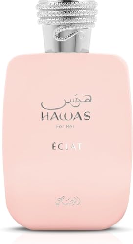 Rasasi Eau de Parfum Spray Hawas Eclat para mulheres, 100 ml
