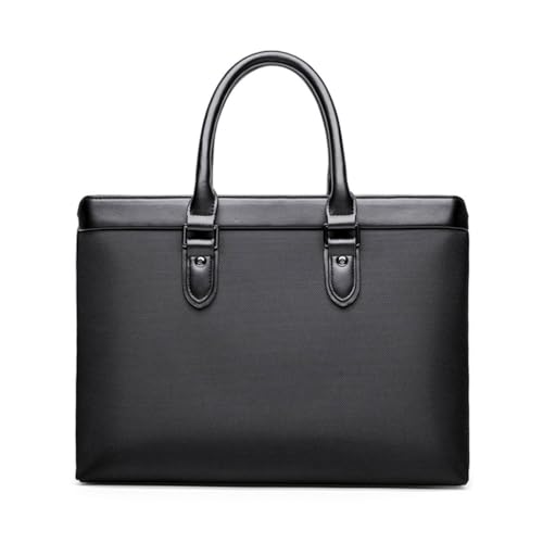 Men's briefcase, business handbag, document bag, large capacity conference bag, waterproof Oxford cloth