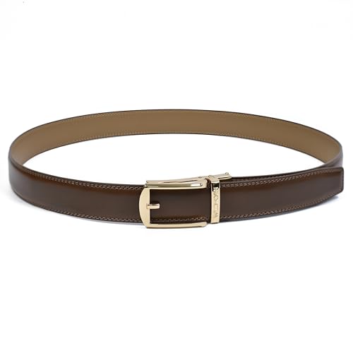 Image of WildHorn Men's Genuine Leather Belt for Men| Premium Auto-Lock Buckle | Adjustable up to 48 inch | Formal & Casual Wear | Micro-Adjust Fit | Stylish Gift Box Included