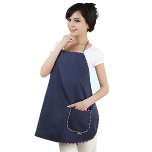 [ZZTWER] MYENA EMF RF Anti Radiation Maternity Dress Radiation Protection Clothing Pregnant Woman Apron,Blue(Blue)