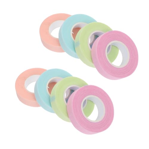 FOMIYES Eyelash Extension Wraps Non-woven Bands 8 Rolls Disposable Lash Tape for Face Makeup